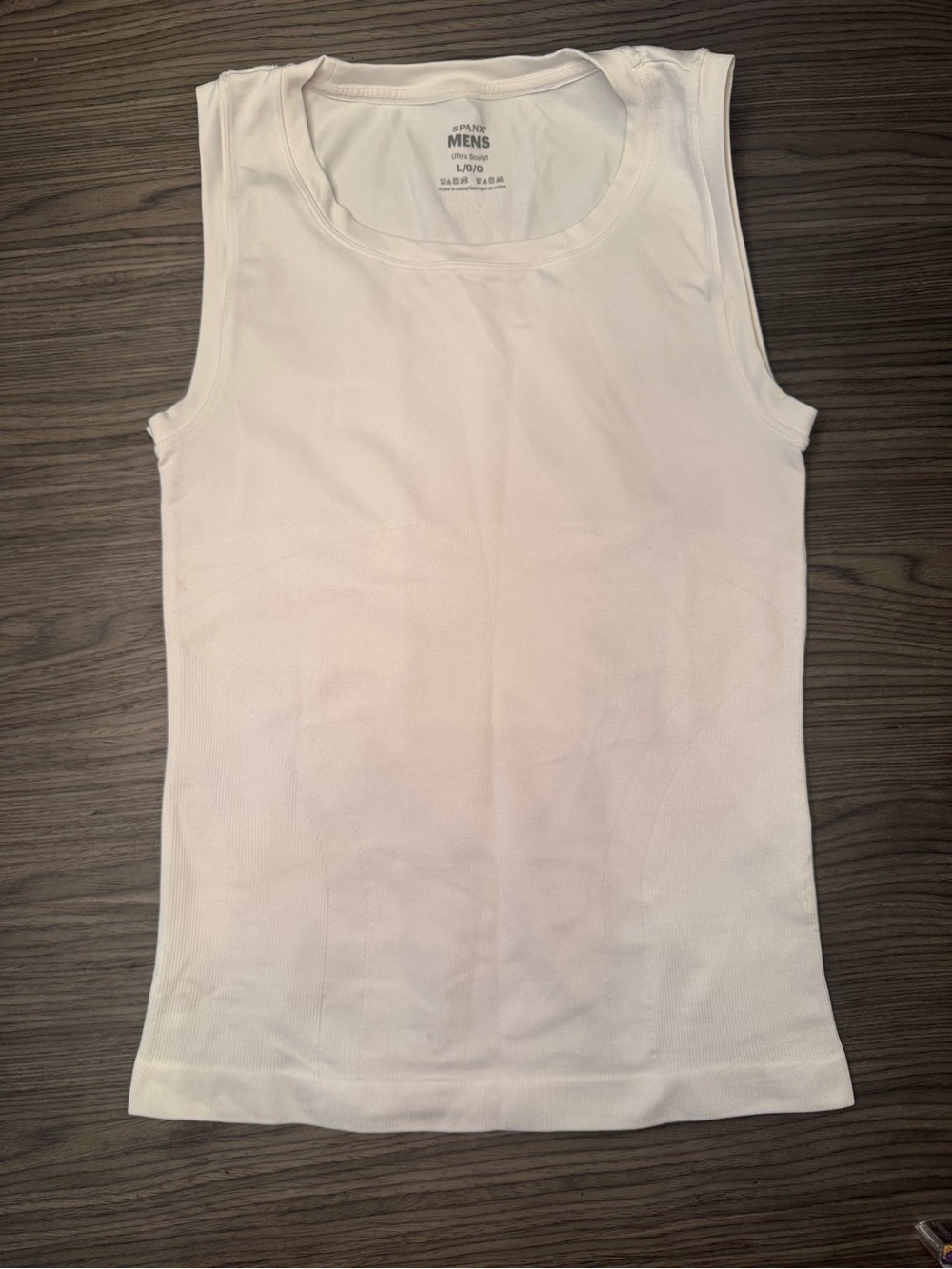 SPANX Men's White Compression Tank Top